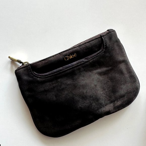 Custom Dyed Distressed Chloe Makeup Pouch - Picture 2 of 5